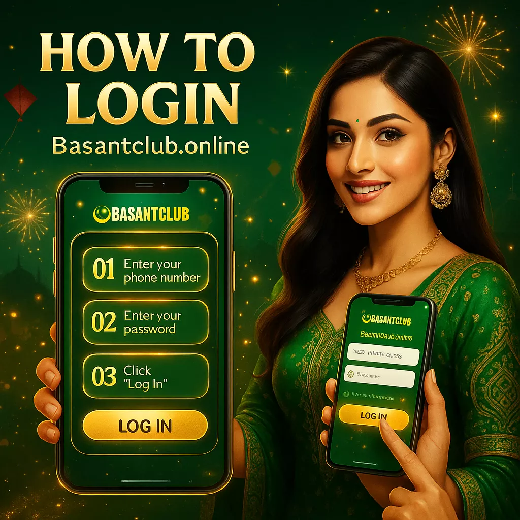 Basant Club Login Page - Secure access to BasantClub gaming account