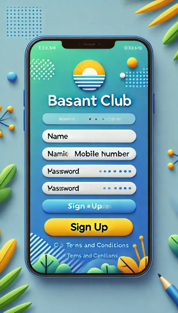 Basant club app register